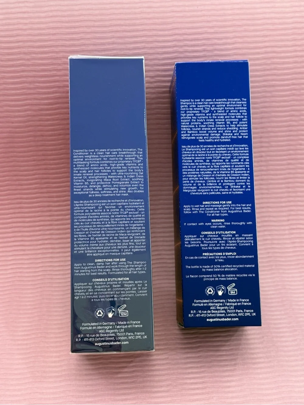 Augustinus Bader Blue Shampoo & Conditioner Nourishing Hair Cleanse